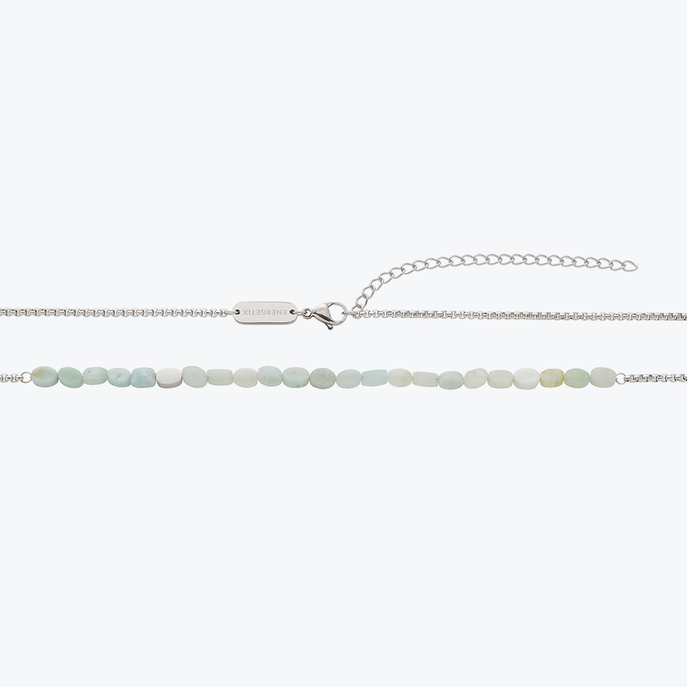 Podesiva ogrlica od amazonit perlica M-Xl
