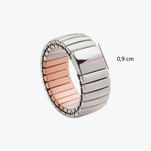 Flexi prsten od nerđajućeg čelika sa bakrom 16